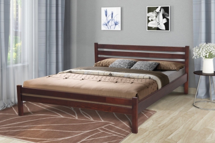 Двоспальне ліжко Еко 160*200 з масиву сосни (ммУют)