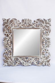 Зеркало в деревянной раме Ажур, 90см*90см 71207 эм