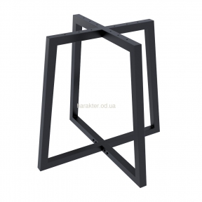 Металлическая опора Бланк для стола, цвет черный матовый, в стиле Лофт лд