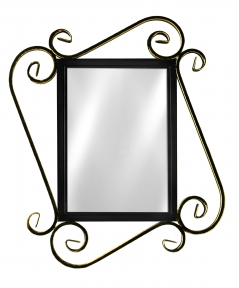 Зеркало кованое Луиза, металл, 635*550 мм (зеркало 370*260 мм) атс