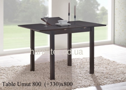 Стол обеденный Umut-800 квадратный раскладной венге, сток (ОМ)