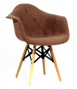 Кресло Leon (Леон) Soft XXL Вискоза (красный, коричневый, антрацит) ножки деревянные