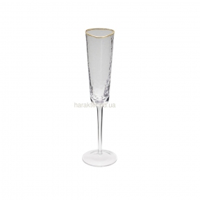 Винный бокал, бокал Шампанское золото, серебро набор 4 шт (КС109784, 109785)