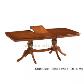 Стол обеденный Carlo каштан,1600(+390)x1000x750 ОМ