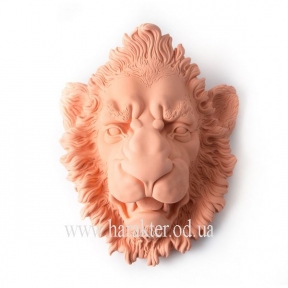 скульптура Голова Льва оранжевый