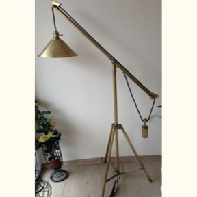 Напольная Лампа в стиле Лофт из латуни, торшер ФД 21044-1