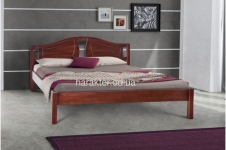 Кровать двуспальная Марта (буковый щит) цвет орех и каштан (ммЕлегант)