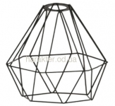 Абажур , каркас для ламп в стиле Лофт АБ014, метал, чорний, білий