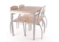 Столовый набор стол и 4 стула дуб сонома Astro сл