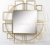 Дзеркало Арт-деко Коло, скло і золотий метал ГП25020, 106 см