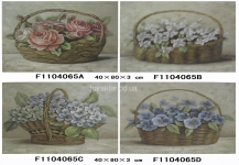  Картинка Корзина з квітами, картина в стиле Прованс F1104065(A B C D) фд