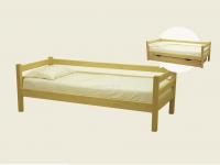 Ліжко односпальне Л-117, Кровать односпальная деревянная (Л-117) 90*200