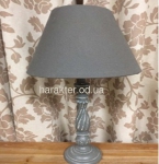 Настольная лампа в классическом стиле, торшер классический серая/белая ФД 11-241