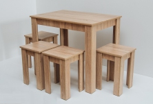 Комплект столовий стіл С-4Т 900*600*750 та 4 табуретки (гс)
