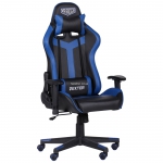 Крісло комп'ютерне геймерське VR Racer Dexter Slag чорний з синім