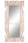 Дзеркало в різьбленій рамі з тикового дерева, розміри 145см* 70см. (71004)