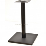 Опора для стола Лена, крашенная, цвет черный 41*41 высота 72 см (мдс)