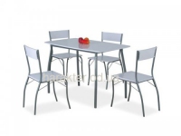 Столовый набор, комплект стол и 4 стула Modus (дуб сонома, белый) сл