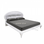 Кровать спальни Империя 1,6*2,0 или 1,8*2,0 белый глянец в стиле Прованс, Классика