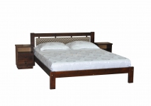 Ліжко двоспальне Л-229, Кровать двуспальная деревянная Л-229 шм