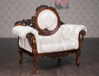 Мягкое резное кресло Софа с стиле Барокко