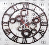 Часы с шестеренками Римские в стиле лофт атс