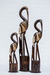 Декор Семья цапель натуральных на подставке,1м, 80, 60 см 33207 эм