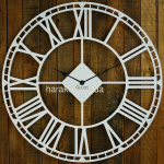 Настенные Часы Oxford 70 см, металл, белый, черный гз
