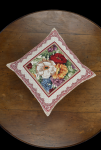 Декоративна наволочка з гобелена Emily Home двостороння з квітковим візерунком, 45*45 смс