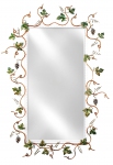Зеркало кованое Виноград, металл, 1500*950 мм (зеркало 1100*530 мм)