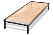 Каркас кровати односпальной усиленный с ламелями, расстояние между ламелями 2,5 см
