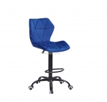 Барний стілецьі Torino bar bk-office чорна основа, шкірозамінник або оксамит