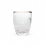 Склянка для віскі Плісе, 320 мл, золотий або срібний кант (КС111733, 111734)