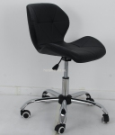 Кресло, Стул офисный Invar (Инвар, Стар нью ) ЭкоКожа (черный, белый, бежевый, серый, желтый), ножки хром
