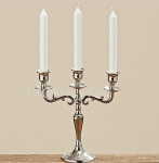 Канделябр, свічник Варас срібо (1222900) або золото (1019023), на 3 свічки, h26см
