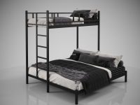 Двухъярусная, трехспальная кровать Фулхем ТЕ в стиле ЛОФТ