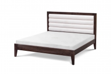 Ліжко двоспальне Геліос, м'яке узголів'я, сосна, 160*200, висота ліжка 1100 мм