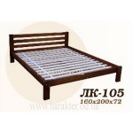Ліжко двоспальне Л-205, кровать двуспальная деревянная из ели Л-205
