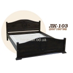Ліжко двоспальне Л-203, кровать двуспальная из ели Л-203