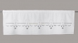 Занавіска з мереживом DF5015А (50х150см., біла, крем) лс
