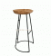 Дизайнерский стул барный, полубарный из массива дерева Kolo Maxi