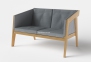Диван Air 2 Sofa, масив ясеня, м'яки елементи текстиль мки