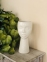 Ваза керамічна Aurra Обличчя (з квітами), висота 24 см, білий (фд-slk022)