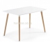 Стол обеденный Нури, деревянный, бук, 120х80 см, цвет белый, черный