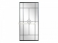Дзеркало Вікно, прямокутне, металева рама, H180*L90 см, чорна (гдф-9724-2)