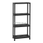 Универсальный стеллаж, этажерка на 4 полки Universal Vent 63-4, черный, 60x30x138h см