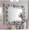 Дзеркало Піонія 1000x800, 1200х1000 (біле, золото, срібло, чорне), зеркало Пиония