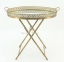 Кофейный столик-поднос, журнальный, металл золото, со стеклянной столешницей ГП81149