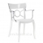Кресло Opera-K чёрное, серое, белое с цветными прозрачными спинками